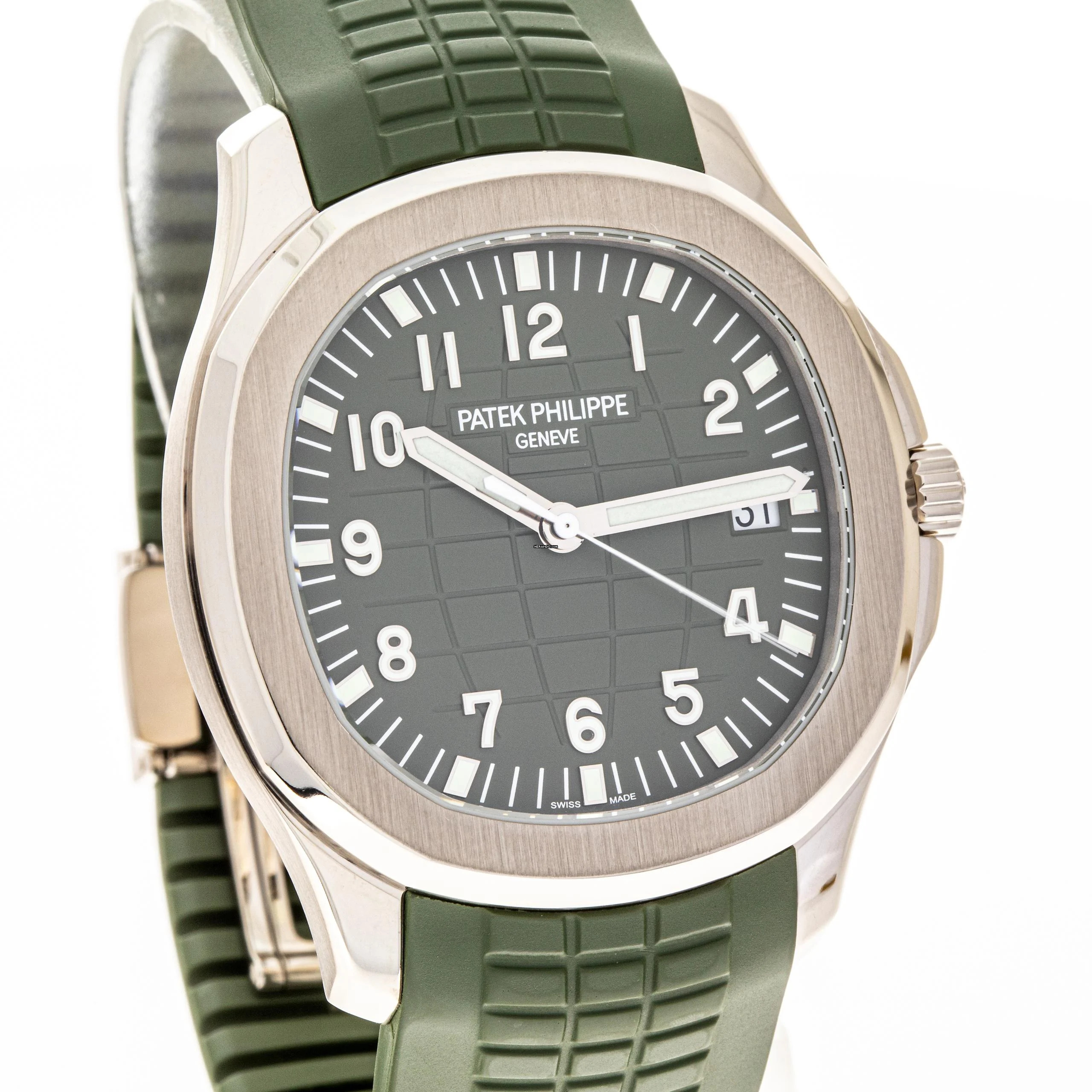 Thumbnail von Patek Philippe Aquanaut Whitegold 42 Green – 5168G-010 – like NEW – 2019 Full Set