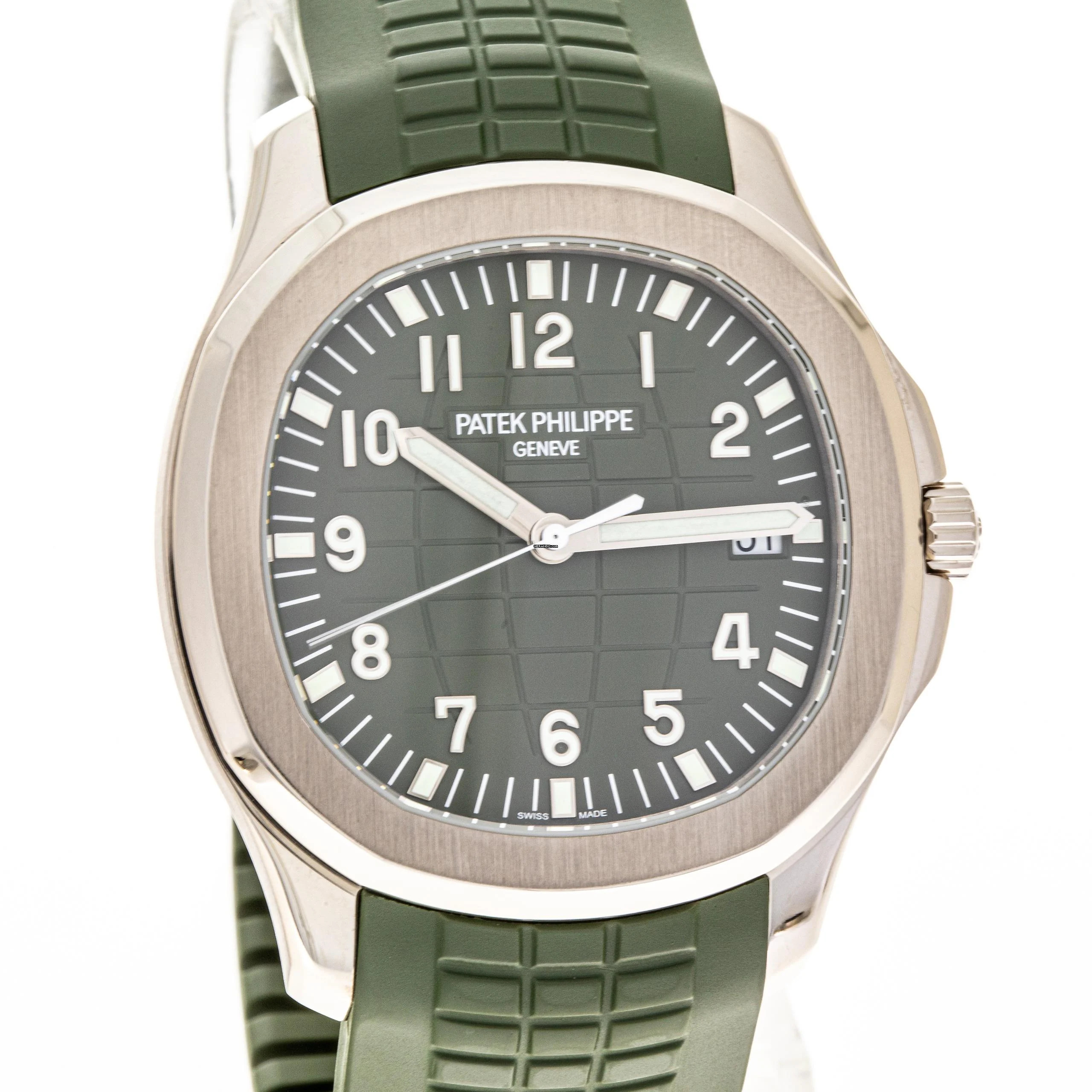 Thumbnail von Patek Philippe Aquanaut Whitegold 42 Green – 5168G-010 – like NEW – 2019 Full Set