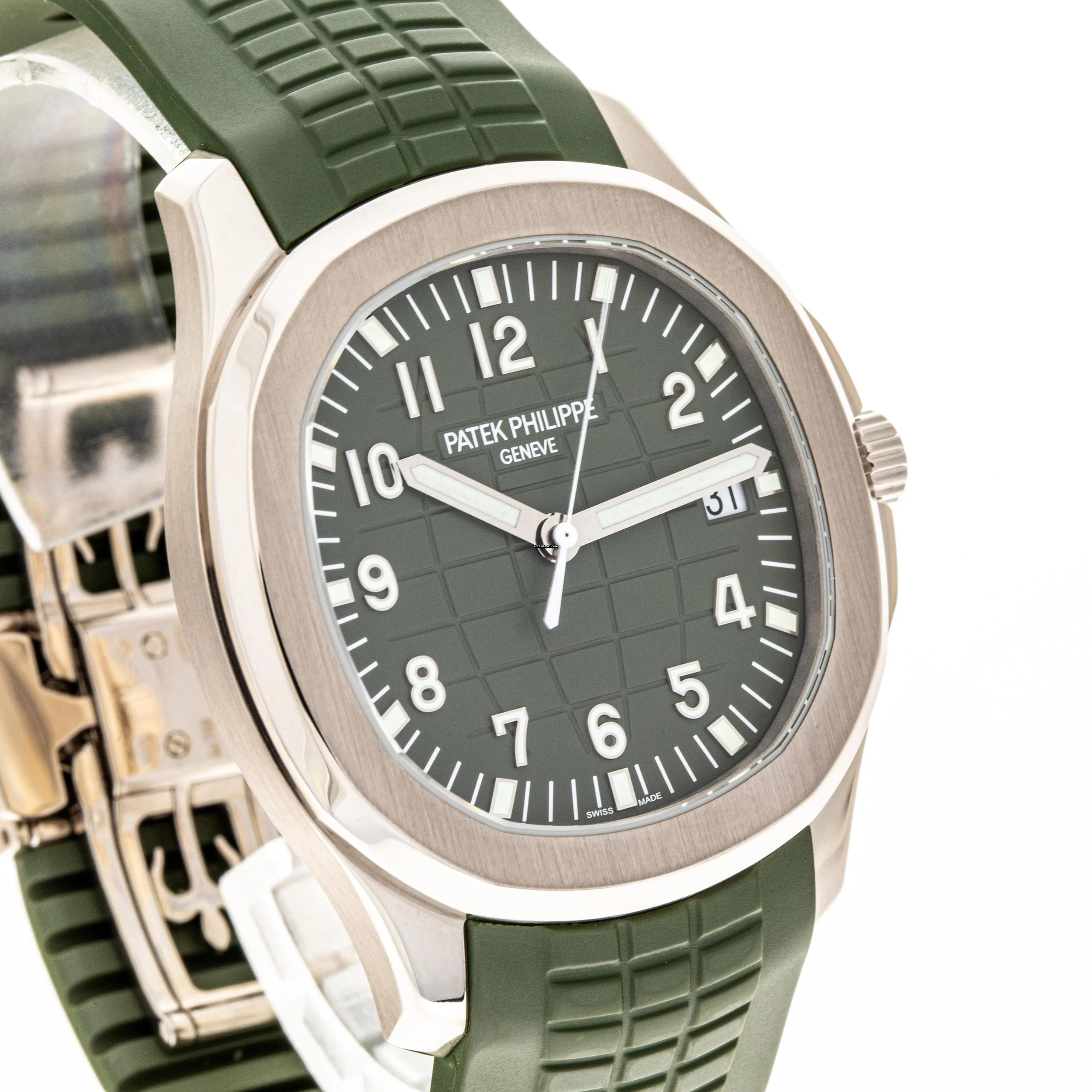 Thumbnail von Patek Philippe Aquanaut Whitegold 42 Green – 5168G-010 – like NEW – 2019 Full Set