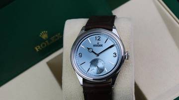 Thumbnail von Rolex 1908 Platin - Ice Blue - New Full Sticker LC100 - Fullset - 2025