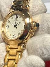 Thumbnail von Cartier Pasha C 1035 C Pasha 18K Box + Papiere Full Set-Neuer Service sofort verfügbar Einzigartiges Sammlerset-aus 1. Besitz aus 1997 !