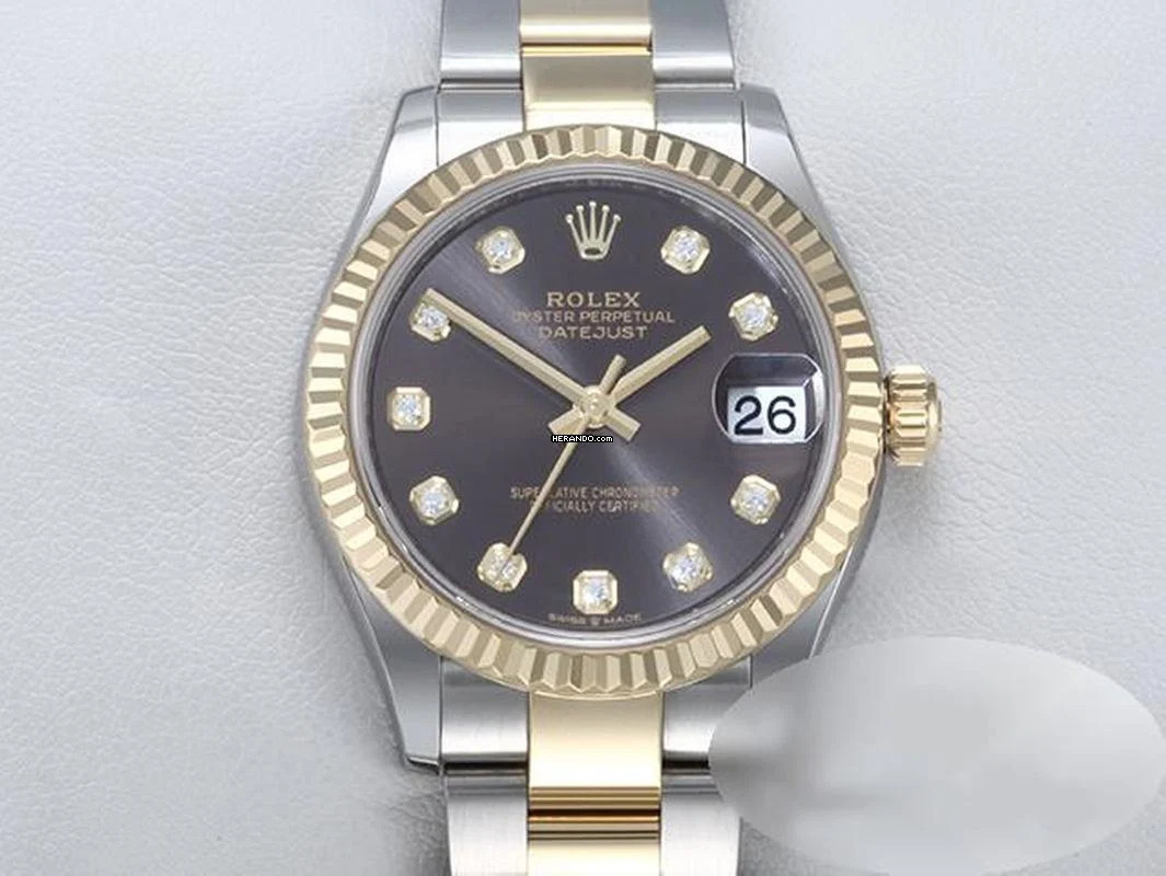 Rolex Datejust 31 278273 2022 Edelstahl Gelbgold 750 Diamanten Stainless Steel 18kt Yellow Gold Oyster-band Chronometer