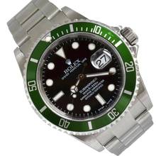Thumbnail von Rolex Submariner Date 16610LV MK1 Kermit Fat Four bezel Full Set TOP Condition
