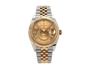 Thumbnail von Rolex Sky-Dweller Edelstahl / Gelbgold Ref. 326933 Jubile-Band Champagner Zifferblatt