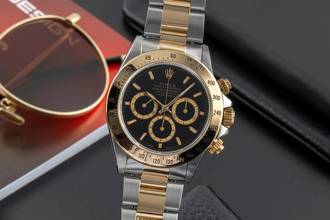 Thumbnail von Rolex Daytona Chronograph Black Dial Stahl / Gold Automatik Herrenuhr Ref.16523