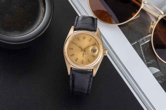  Rolex Datejust 36 18K Gold Automatik Oyster Perpetual Ref. 16018 Klassiker 