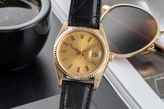 Thumbnail von Rolex Datejust 36 18K Gold Automatik Oyster Perpetual Ref. 16018 Klassiker