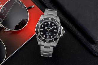 Thumbnail von Rolex Submariner (No Date) Stahl Automatik Herrenuhr Ref. 114060 B&P 2012