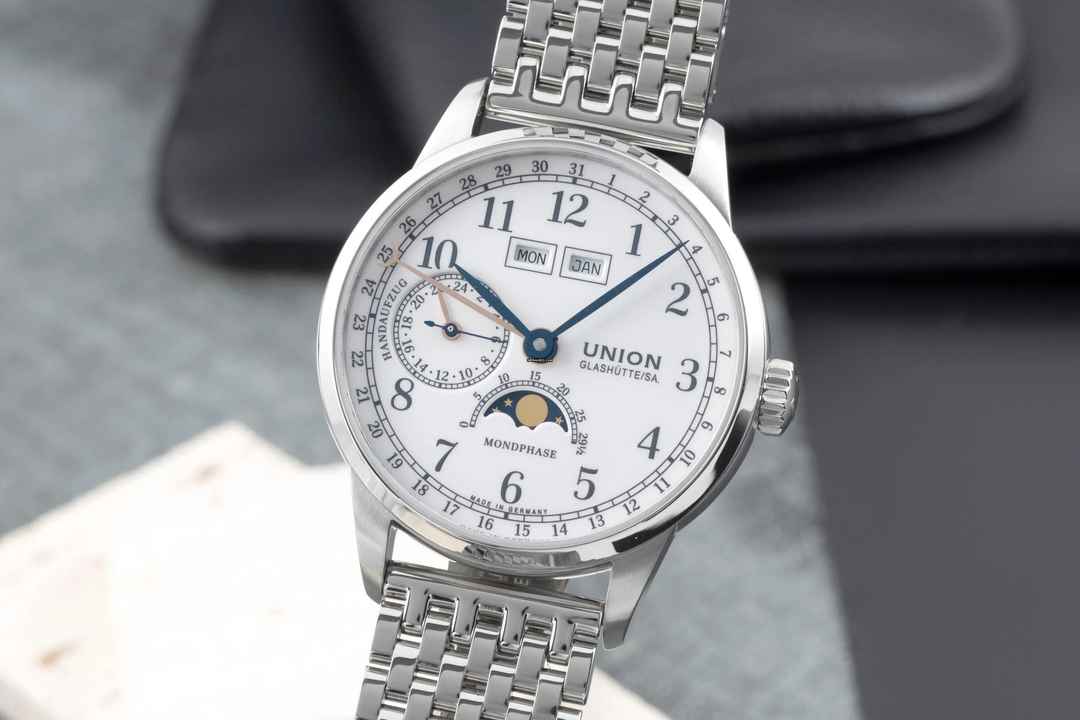  Union Glashütte 1893 Johannes-Dürrstein Mondphase Ref. D007.458.11.017.00 B&P 