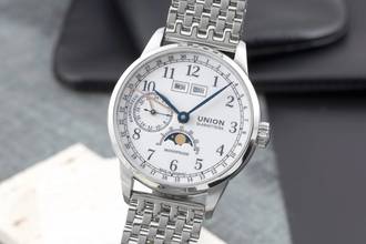 Thumbnail von Union Glashütte 1893 Johannes-Dürrstein Mondphase Ref. D007.458.11.017.00 B&P