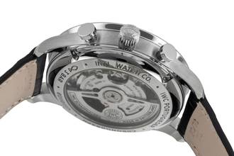 Thumbnail von IWC Portugieser Chronograph Green Dial Stahl Automatik Herrenuhr IW371615 B&P