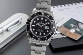 Thumbnail von Rolex Sea-Dweller Single Red Edelstahl Herrenuhr Ref. 126600