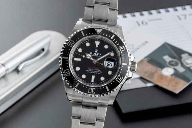  Rolex Sea-Dweller Single Red Edelstahl Herrenuhr Ref. 126600 