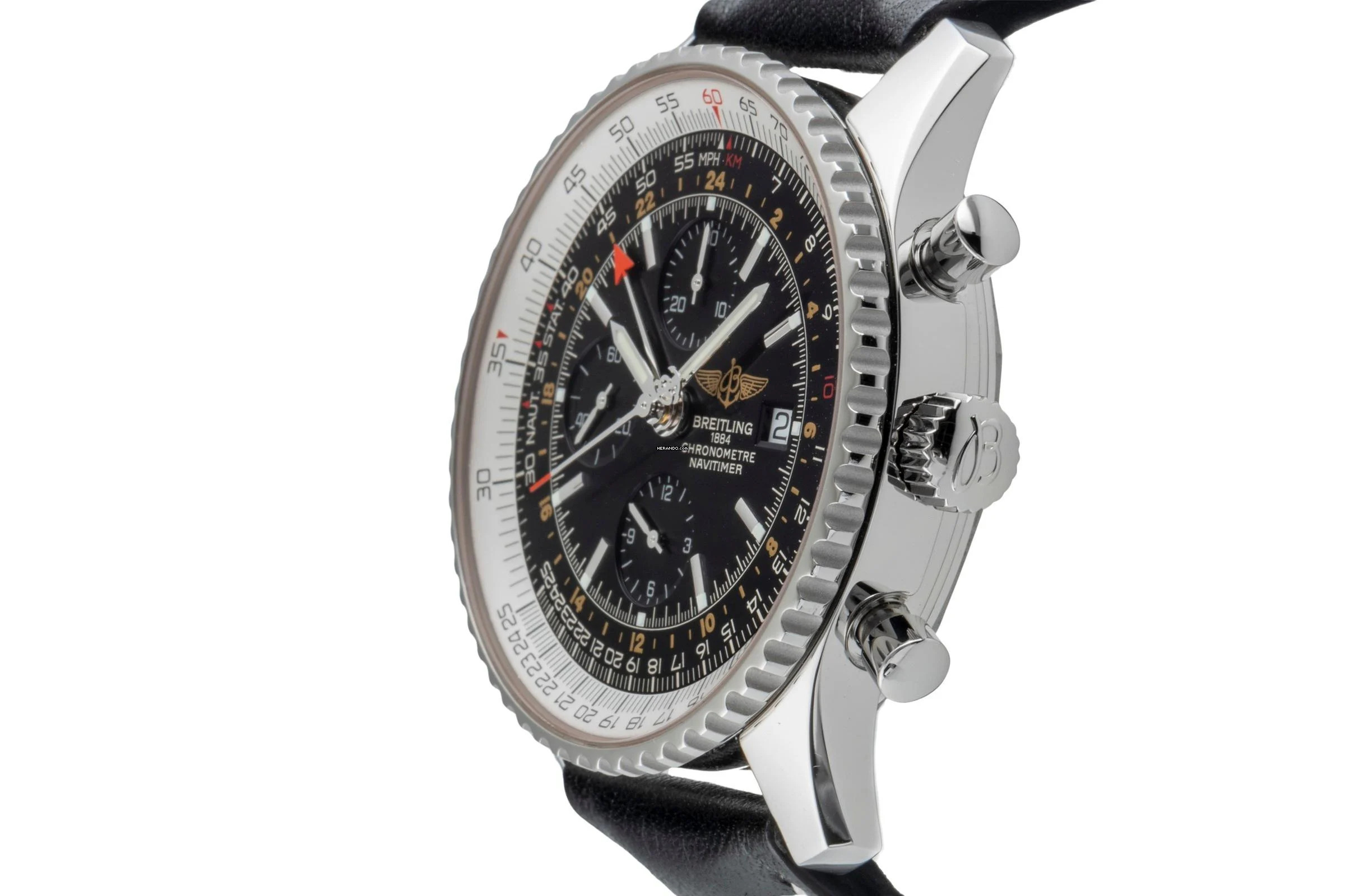 Thumbnail von Breitling Navitimer World GMT Chronograph Automatik Ref. A24322 Klassiker B&P