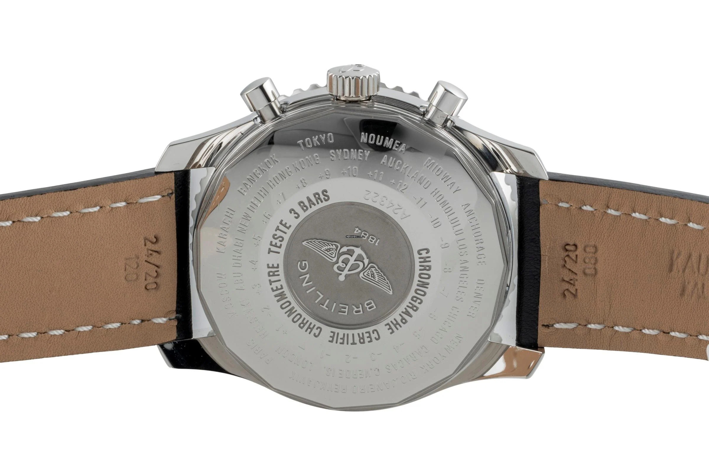 Thumbnail von Breitling Navitimer World GMT Chronograph Automatik Ref. A24322 Klassiker B&P