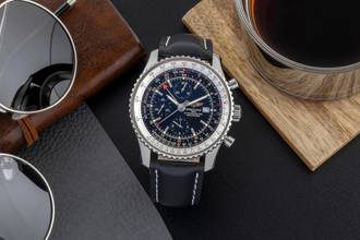 Thumbnail von Breitling Navitimer World GMT Chronograph Automatik Ref. A24322 Klassiker B&P