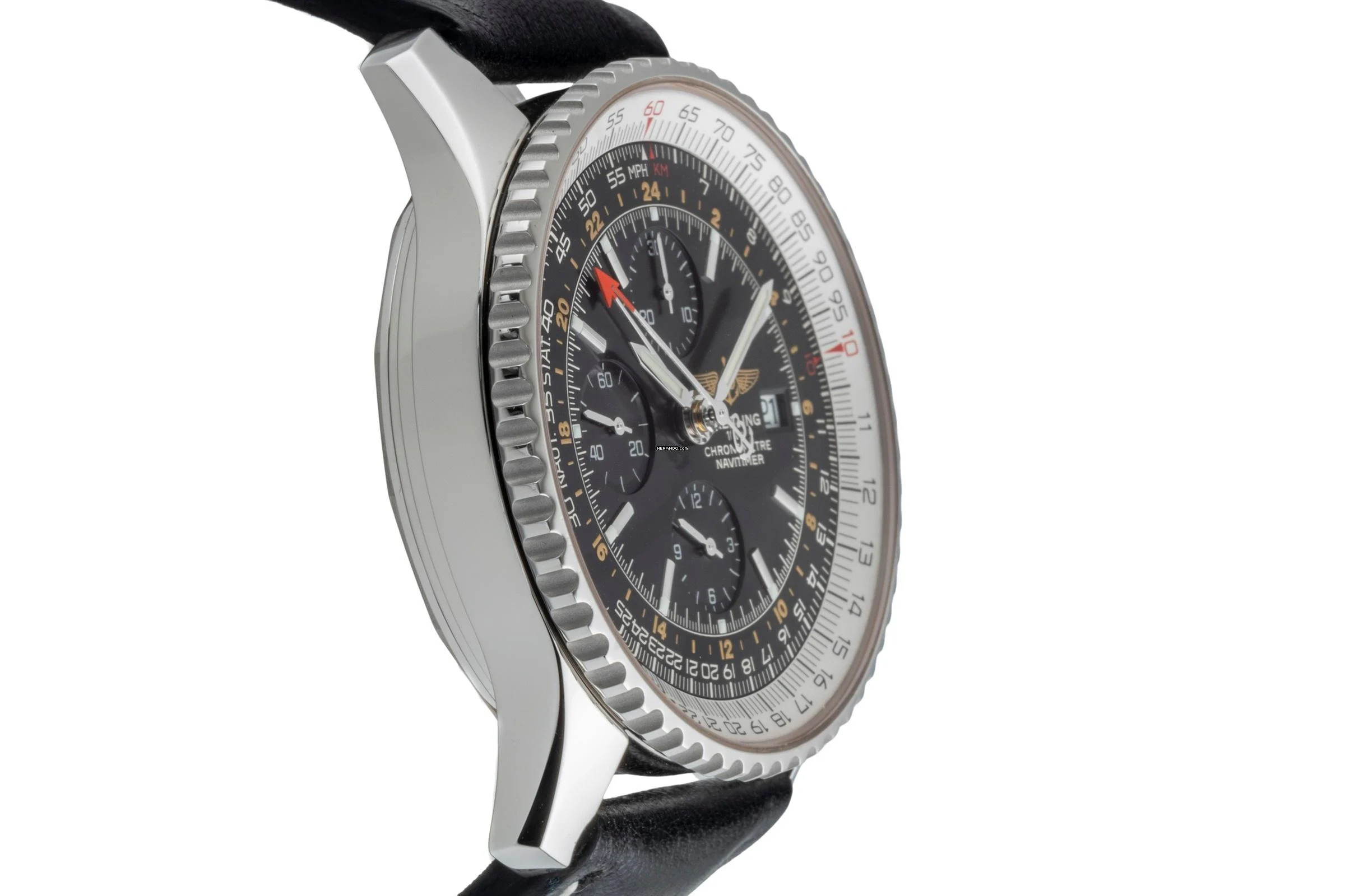 Thumbnail von Breitling Navitimer World GMT Chronograph Automatik Ref. A24322 Klassiker B&P