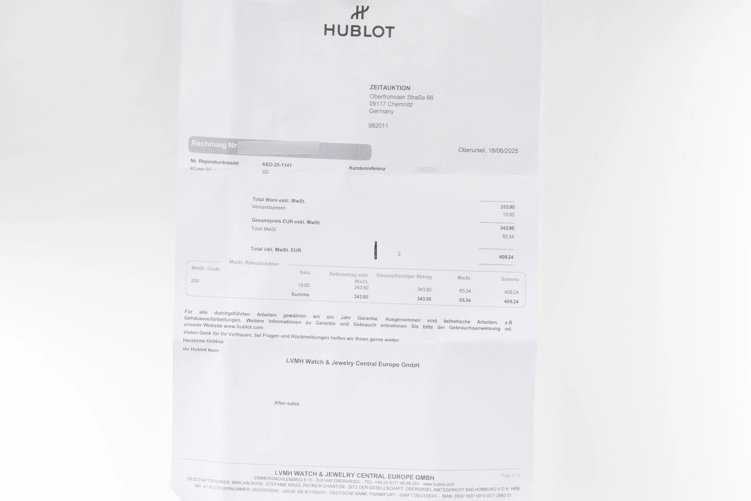 Thumbnail von Hublot Classic Fusion 45 Automatik Titan 511.NX.1270.RX Limited