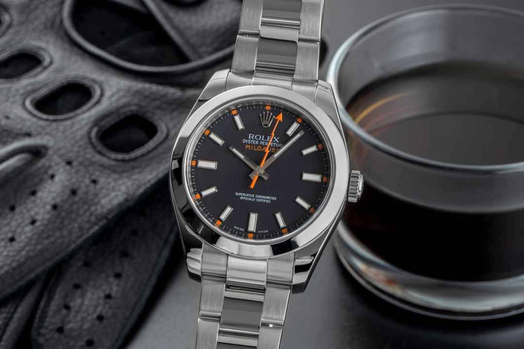  Rolex Milgauss Black Dial Stahl Automatik Herrenuhr Ref. 116400 V-Serie B&P 2009 