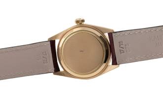 Thumbnail von Rolex Oyster Perpetual Date 18k Gold Damenuhr Ref.6624 vintage Klassiker