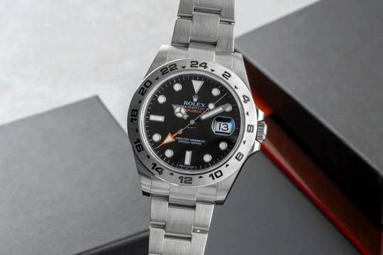  Rolex Explorer II Black Dial Edelstahl Automatik Herrenuhr Ref. 216570 B&P 2013 