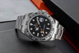 Thumbnail von Rolex Explorer II Black Dial Edelstahl Automatik Herrenuhr Ref. 216570 B&P 2013