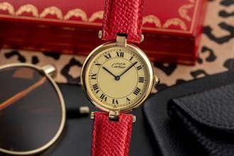 Thumbnail von Cartier Vendome LC GM Vermeil 925 Silber Ivory Dial Medium Size Ref. 590003