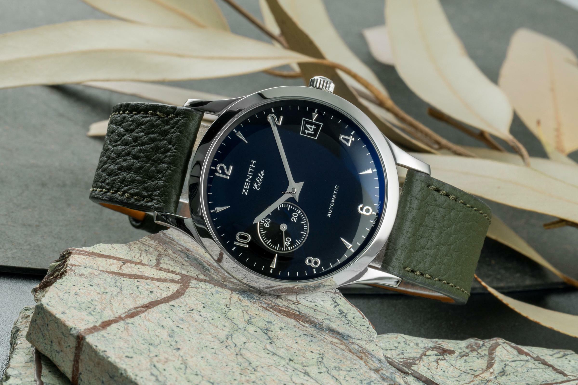 Thumbnail von Zenith Elite Stahl Automatik Herrenuhr Ref. 01 0125 680