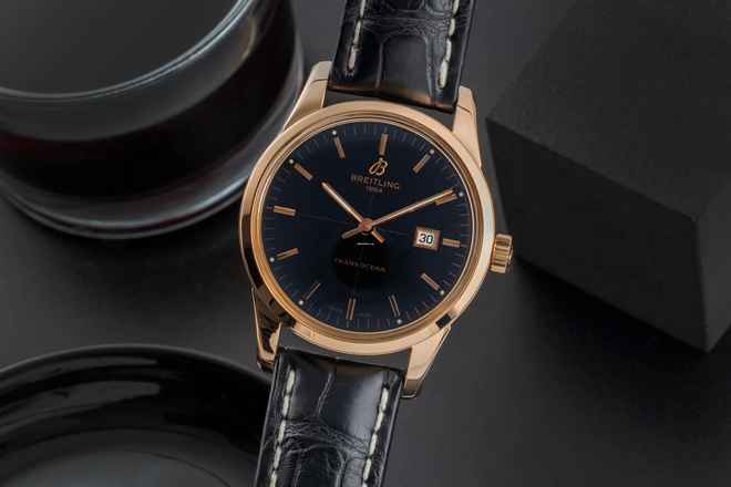  Breitling Transocean 18k Rotgold Automatik Ref. R10360 Box und Papiere 2017 