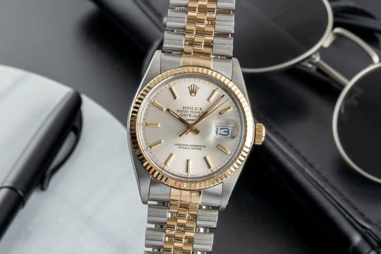  Rolex Datejust 36 Oyster Perpetual Stahl / Gold Automatik Ref. 16013 Klassiker 