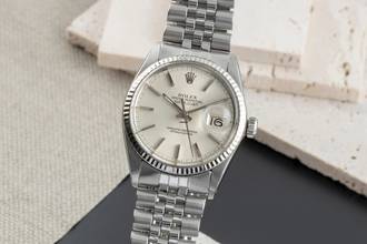 Thumbnail von Rolex Datejust 36 Stahl / Weissgold Automatik Herrenuhr Ref. 16014 Klassiker