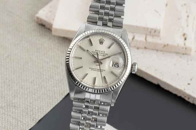  Rolex Datejust 36 Stahl / Weissgold Automatik Herrenuhr Ref. 16014 Klassiker 