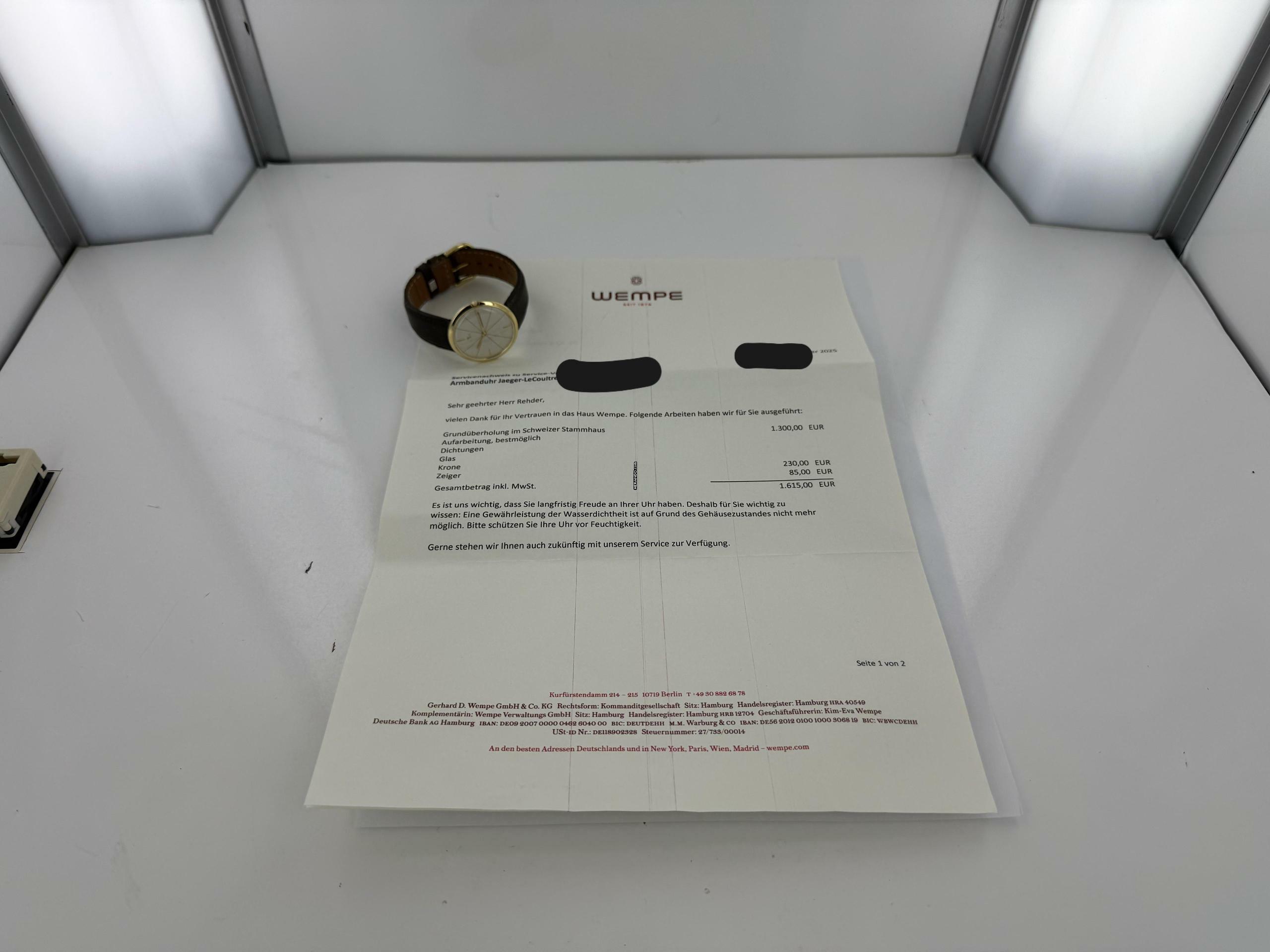 Thumbnail von Jaeger-LeCoultre Classic Vintage Jaeger-LeCoultre Service 11/2025