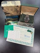 Thumbnail von Rolex Submariner (No Date) Glossy Dial Submariner 1990 Full Set booklets tags anchors etc