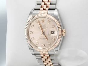 Thumbnail von Rolex Datejust 36 36mm 116231 2011 Stahl Rosegold 750 Diamanten Automatik