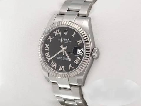  Rolex Datejust 31 31mm 178274 2019 Stahl Weissgold 750 Automatik Stainless Steel 18kt White Gold Oyster-band Chronometer Black Dial 