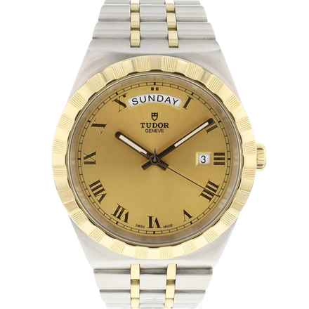  Tudor Royal Day-Date Steel Gold Roman Dial 
