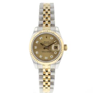  Rolex Lady-Datejust 26 Gold/Steel Jubilee Diamond Dial 