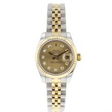 Thumbnail von Rolex Lady-Datejust 26 Gold/Steel Jubilee Diamond Dial