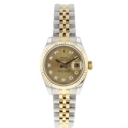  Rolex Lady-Datejust 26 Gold/Steel Jubilee Diamond Dial 