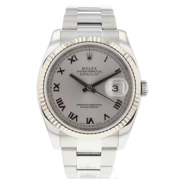  Rolex Datejust 36 Silver Roman Dial 