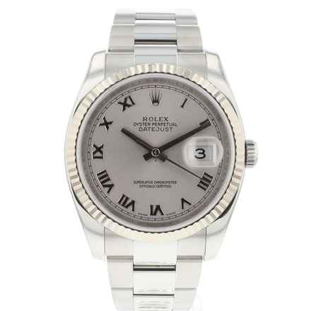  Rolex Datejust 36 Silver Roman Dial 
