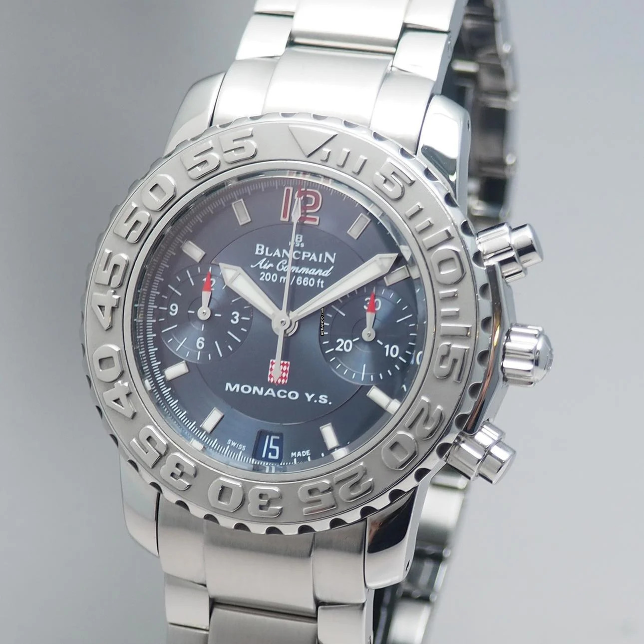  Blancpain Air Command Monaco Yacht Show Chronograph 2485F-1140-M71 B+P Box+Papiere+Neukaufrechnung 