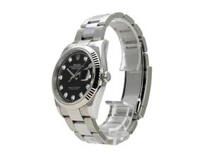 Thumbnail von Rolex Datejust 36 Oystersteel Weißgold Ref. 126234 Schwarz Diamant