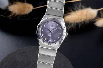 Thumbnail von Omega Constellation Ladies Diamant-Zifferblatt Stahl Damen Ref.131.10.28.60.60.002 B&P