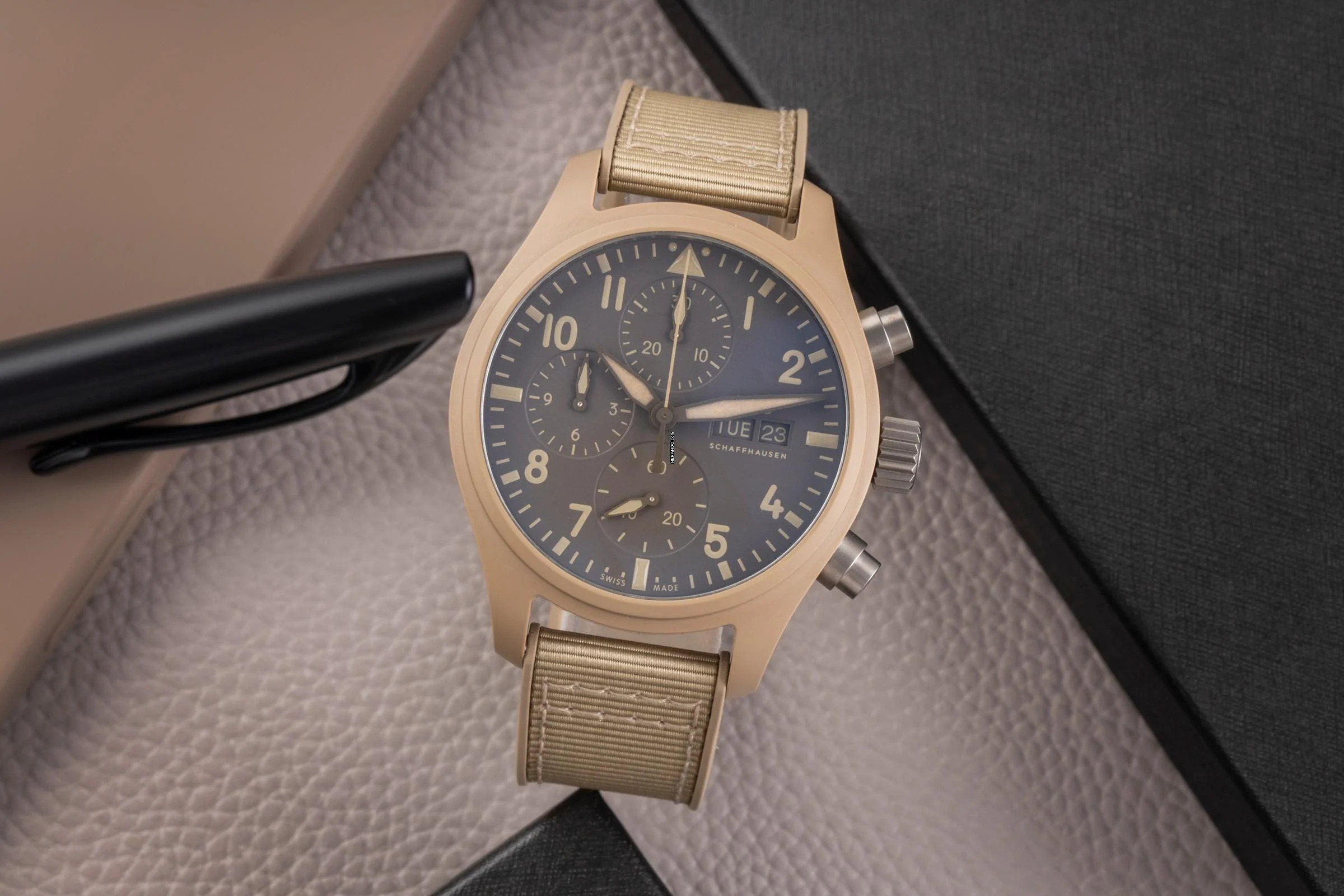 Thumbnail von IWC Fliegeruhr Chronograph Top Gun Pilots Watch Chronograph 41 TOP GUN Mojave Desert Ref. IW389402 B&P 2023