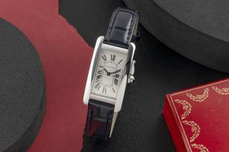 Thumbnail von Cartier Tank Américaine SM Damenuhr Ref. WSTA0043 4274 B&P 2022
