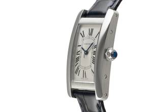 Thumbnail von Cartier Tank Américaine SM Damenuhr Ref. WSTA0043 4274 B&P 2022