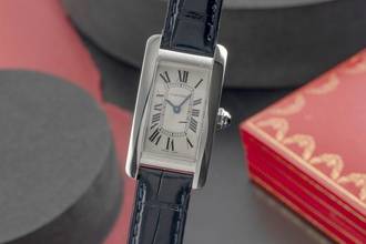 Thumbnail von Cartier Tank Américaine SM Damenuhr Ref. WSTA0043 4274 B&P 2022