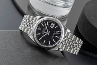 Thumbnail von Rolex Datejust 36 Black Dial Stahl Automatik Herren Ref. 126200 Box & Papiere 2025